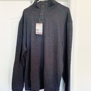 Men’s Clearwater 3/4 pullover sweater NWT